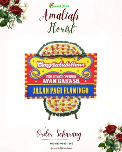 Bunga Papan Congratulation di Jatinegara Kaum